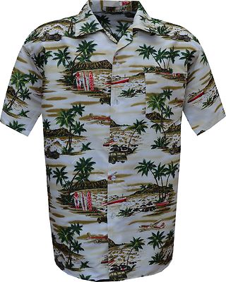 Herren Hawaii Hemd Hirsch Do Kostüm Buche Blumen Urlaub Kurzarm Freizeit