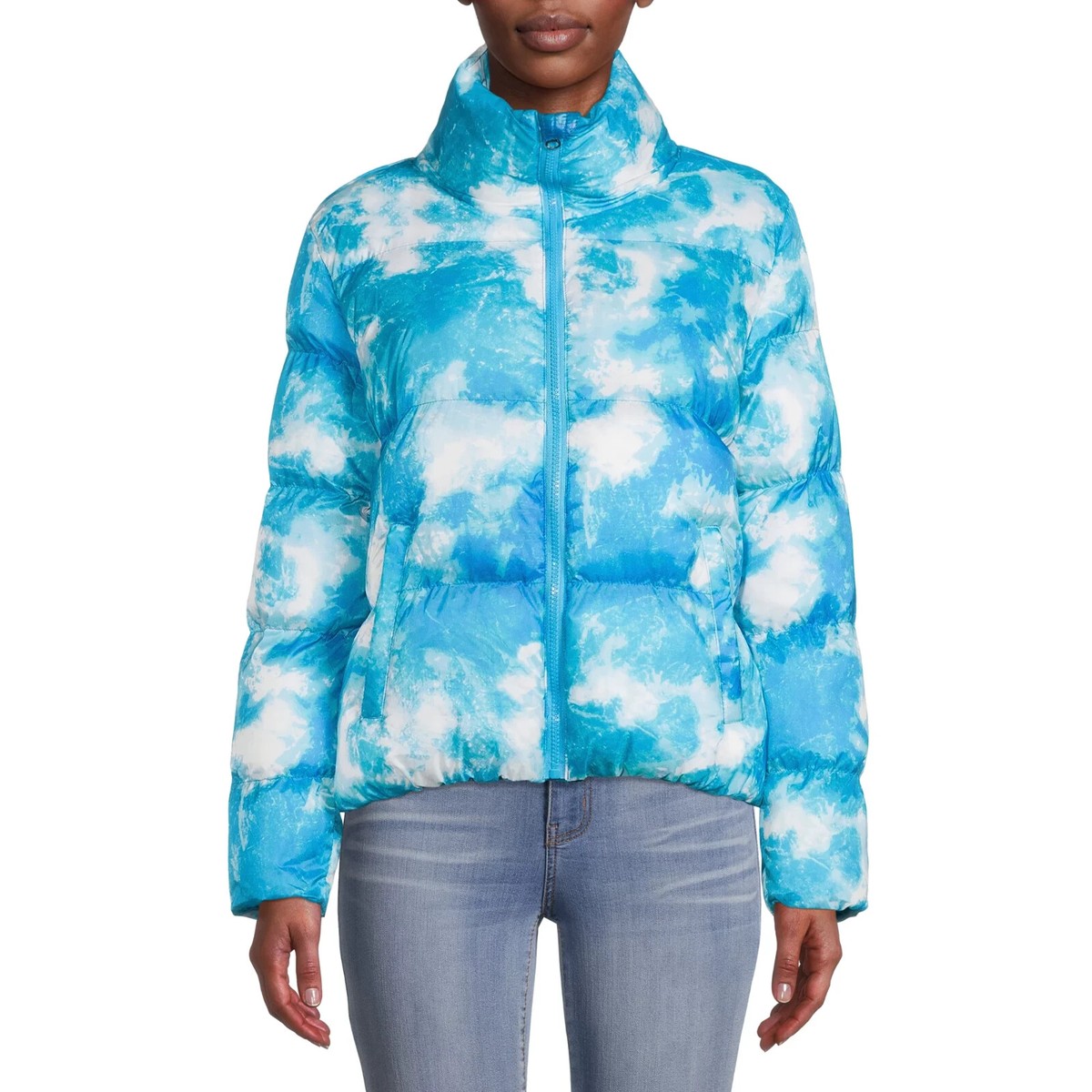 Climate Concepts Women's Tie-Dye Puffer Jacket Size MEDIUM