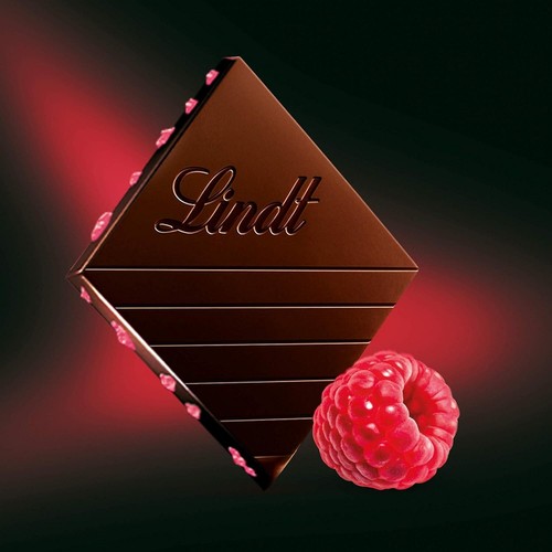 Lindt Excellence Dark Raspberry Intense Chocolate Bar, 100 g (Pack Of 5) - Picture 4 of 5