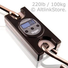 SAGA Industrial Crane Scale 220lb/100kg X 0.2lb 0.1kg Mini Digital Hanging Scale