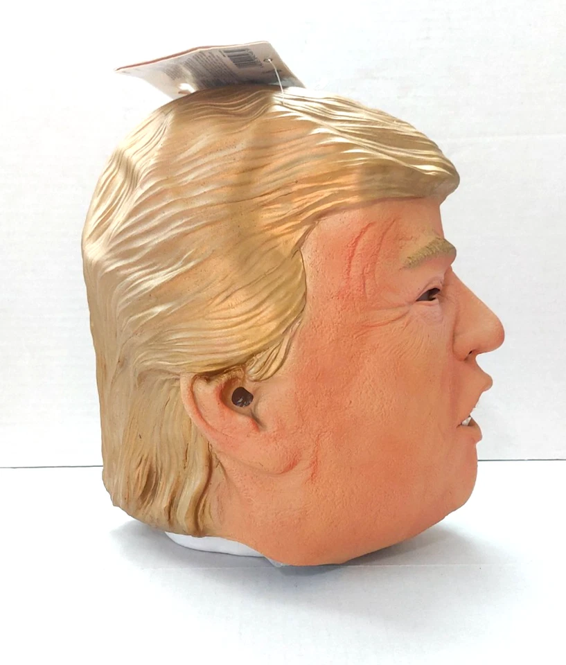 New! Donald J. Trump Mask Full Head Latex Mask 2017 Smiffys NWT MAGA Republican - Image 2 of 4