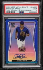 2020 Leaf Metal Draft Blue Rainbow 33/35 Brennen Davis PSA 9 MINT Auto 0ui8