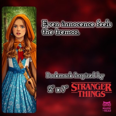 Stranger Things Inspired Holly Bookmark   Laminated 2x7 Fan Art