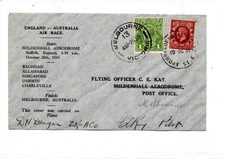 GB - AUSTRALIA: 1934 Air Race cover signed by pilot (C92609)