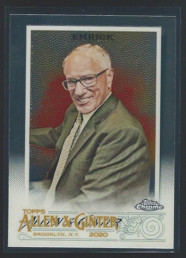 2020 Allen Ginter Chrome #194 Mike "Doc" Emrick Sports Broadcaster Hockey Card