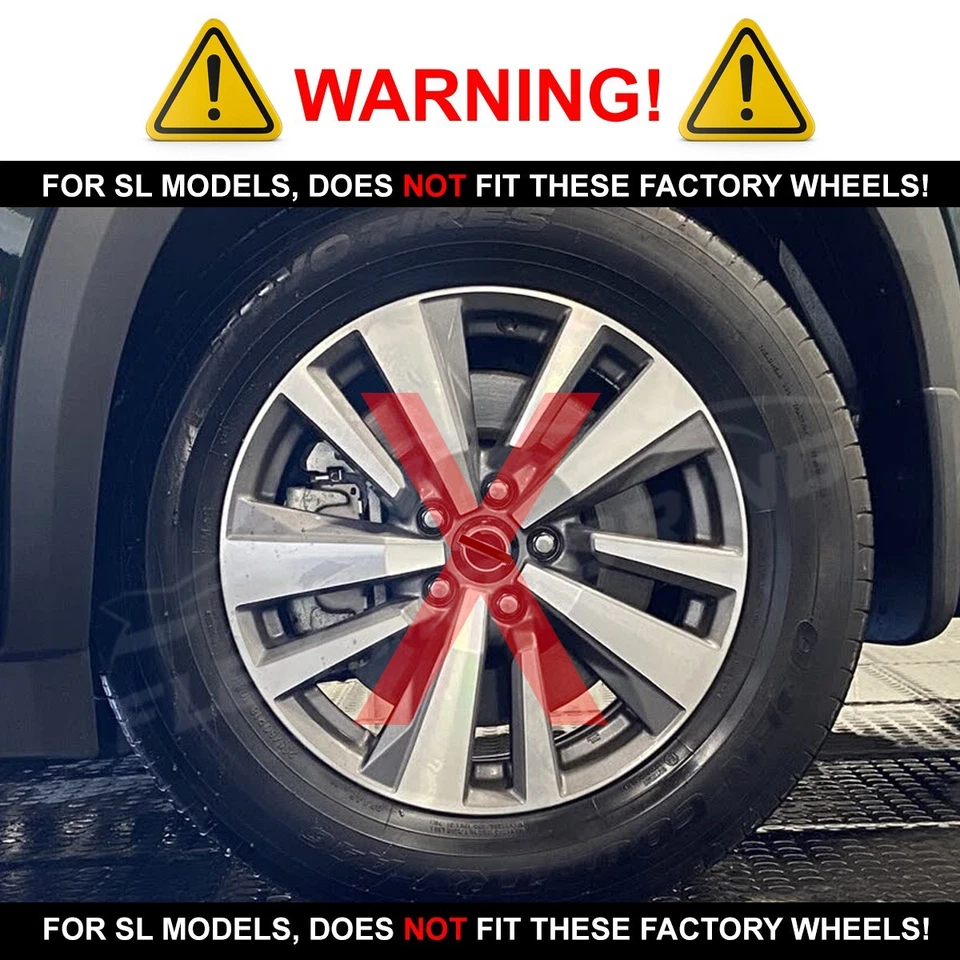 Wheel Gloss Black Skin Covers Set 4 FOR 2022-2025 Nissan Pathfinder SL 20" - Image 4 of 4