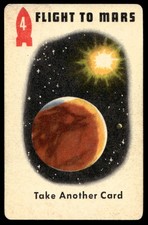 1952 Ed-U Cards Space Race Card Game 4 Flight to Mars