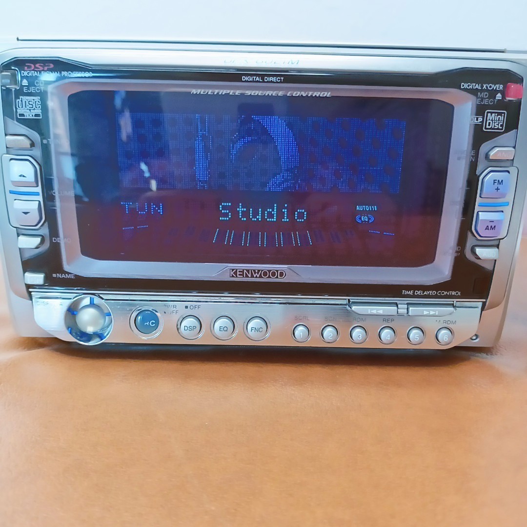 KENWOOD DPX-6021M 2DIN Car Audio CD MD Head Unit DSP 9Band EQ Used