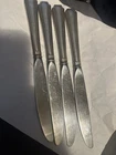 Gorham Sterling Silver Knives 9” Set Of 4-stainless Steel Blade 294 Grams