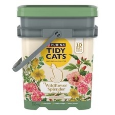Tidy Cats Wildflower Splendor Clumping and Scented Pail Cat Litter - 35lbs 0.69 per pound