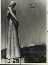 Press Photo "Mother Georgia" statue, Tbilisi, capital of Soviet Georgia, Russia