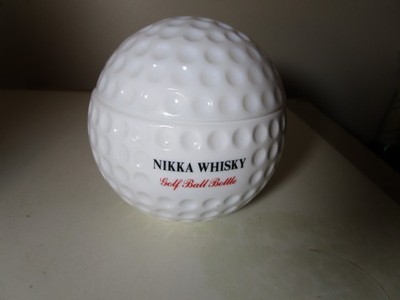 Vintage Nikka Whisky Golf Ball Bottle Empty Purchased in Tokyo, Japan Mid 1980 s