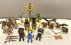Mixed Lot Vintage 1974  Playmobil Figures Western Gunslingers Horses Desert Pcs.
