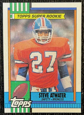 Topps Super Rookie 1990 Steve Atwater Rookie #29 Denver Broncos NFL Card. rookie card picture