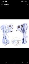 2 Way Electrode Pad Connector Cable Wire for TENS Massage Machine Unit
