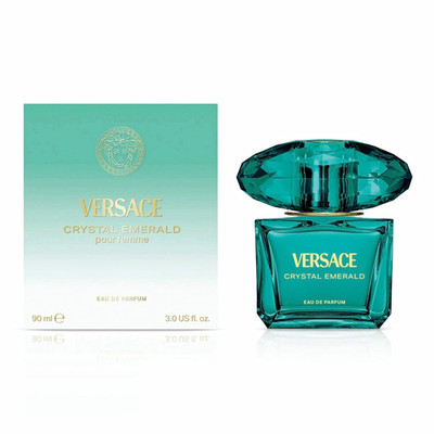 Versace Crystal Emerald Eau de Parfum Spray Perfume, Regular Size 3.0 fl oz
