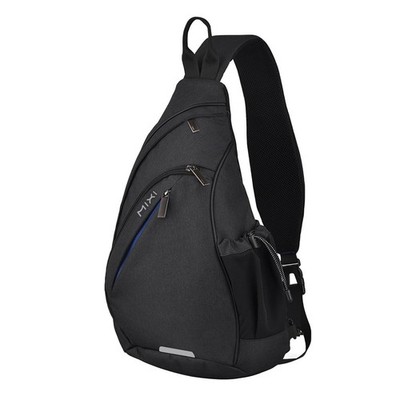 Men Women Sling Backpack Anti-theft Shoulder Crossbody Chest Bag USB Port