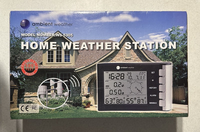 Ambient Home Weather Station WS-5305 Model Open Box NEW NOS