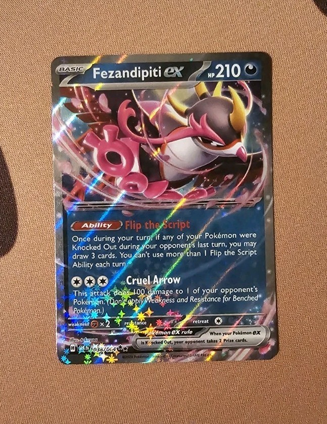 PTCG Fezandipiti EX (038/064) x1 NM from Shrouded Fable