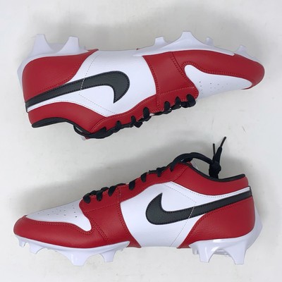Air Jordan 1 Low Chicago Red Football Cleats, Size 14 BNIB FJ6245
