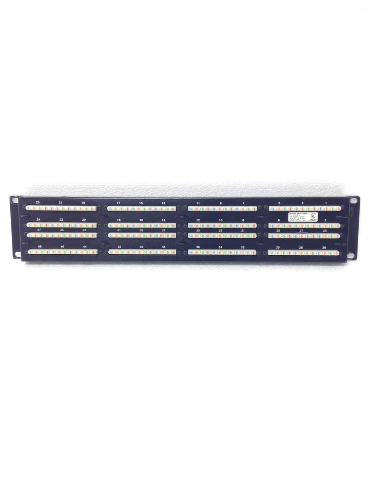 20x SIEMON High Density Cat 5e 48-port Patch Panel HD5-48T4 2RMS T568A WORKING - Image 3 of 4