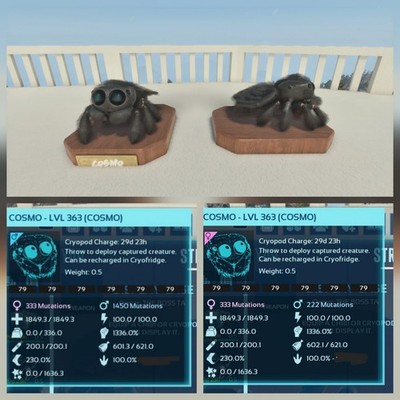 COSMO FULL BLACK ID79 PAIR ADULT 100% IMPRINT ARK ASCENDED PVE. PC/XBOX/PS5.
