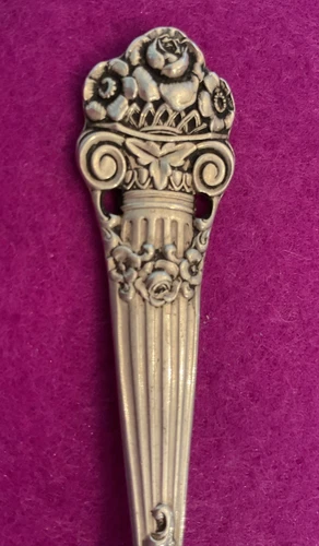 Towle Georgian Columns 5.7" Sterling Silver Spoon 25.5 Grams