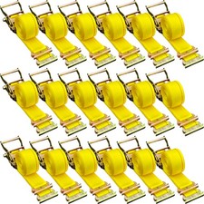 Uimoso 2 X 15 E-track Ratchet Tie Down Strap 4000lbs Breaking Strength 18 Pack Uimoso 2 X 15 E-track Ratchet Tie Down Strap 4000lbs Breaking Strength 18 Pack