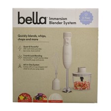 Sistema de licuadora de inmersión compacta 4 en 1 Bella con motor de 250 W