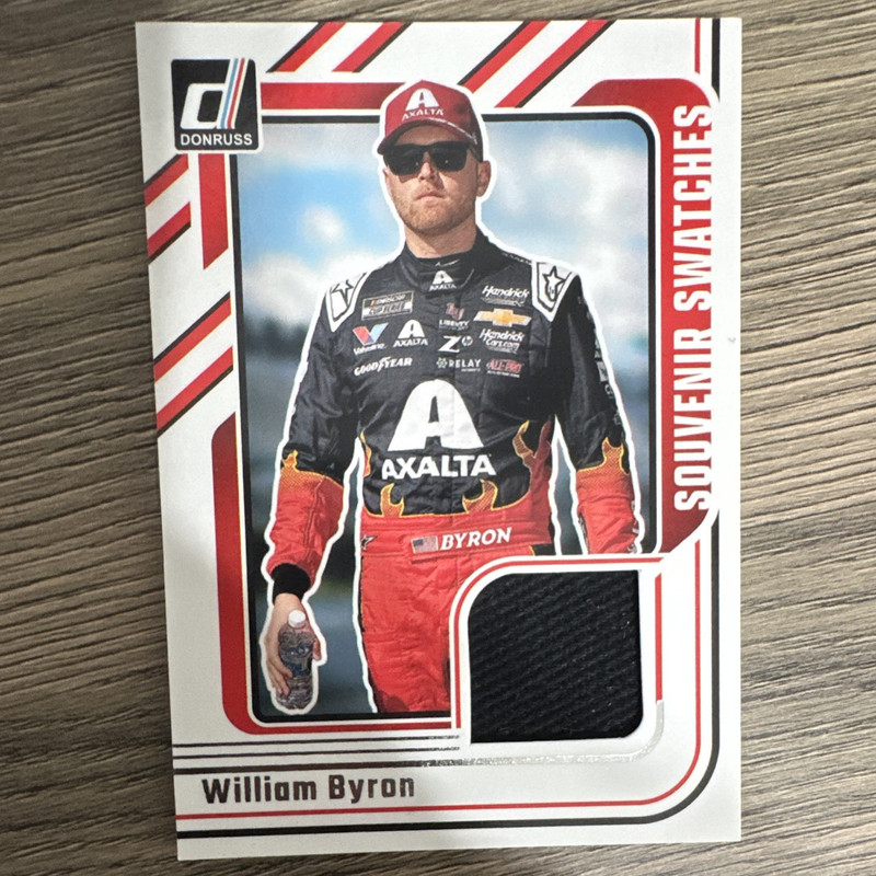 Panini 2026 Donruss Racing William Byron Souvenir Swatches #SVS-WBN