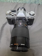 Canon AE-1 35mm Film SLR Camera Kiron 105mm f/2.8 Macro 1:1 FD Lens TESTED