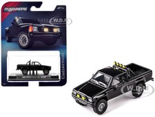 1985 TOYOTA HILUX SR5 PICKUP BLACK 1/64 DIECAST MODEL BY MAJORETTE 8505001016