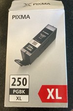 OPEN BOX SEALED GENUINE CANON PGI-250 PGBK XL BLACK INK CARTRIDGE 6432B001 AA