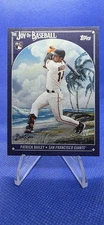 2023 Topps Bob Ross Joy of Baseball Patrick Bailey blue # 18/50 #95 RC Giants
