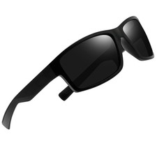 Polarized Sports Sunglasses Men Wrap Around Sun Glasses UV400 Protection Squa...