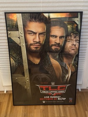 WWE TLC: Tables, Ladders & Chairs 2017 The Shield  Event Poster Gerahmt