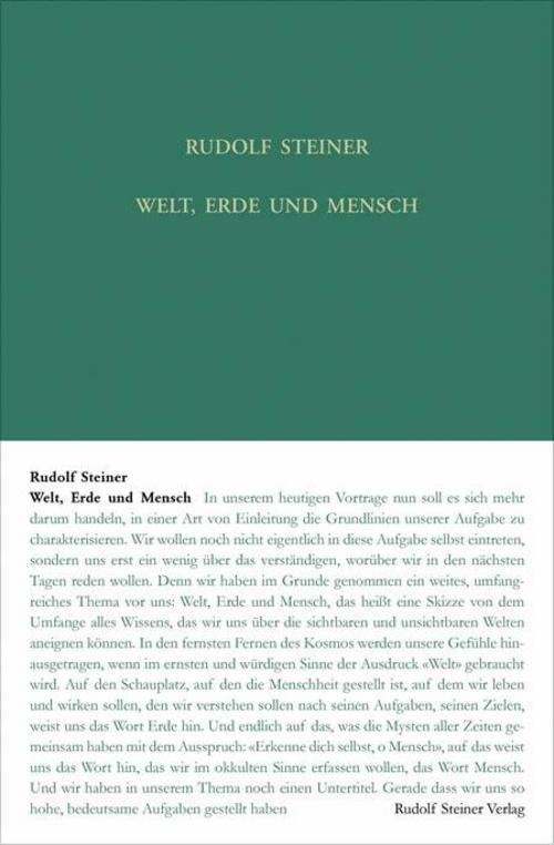 Welt, Erde und Mensch Rudolf Steiner - Bild 3