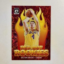 2024-25 Donruss Optic #10 Dalton Knecht Red Hot Rookie Red International Lakers