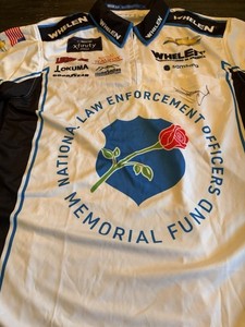Sheldon Creed Signed National Law Enforcement Officers Crew Shirt Large
