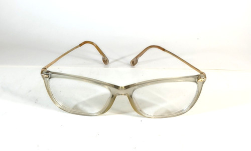 Versace VE3274B Eyeglass Frames Transparent Pillow Metal Designer Pre-Owned