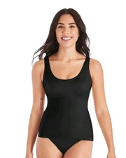 Maidenform Power Players Firm Control Camisole M Black DMS086 NWOT $49 #1029