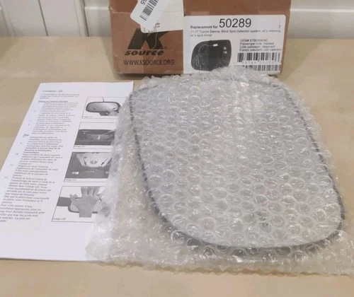 Passenger Side Blind Spot Mirror Heated Glass W Backing For 11-17 Toyota Sienna