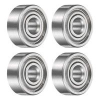 4Pcs S623ZZ Kugellager FüR Deep Groove, Doppelt Abgedichtet