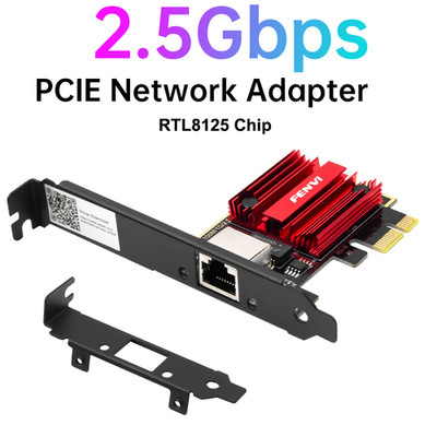PCI-E Network Adapter RTL8125B 2.5Gbps Gigabit Ethernet Card RJ45 LAN Controller