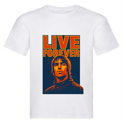 Oasis klassisch inspiriertes Kinder T-Shirt Musik Fan weiß Tee Alter 3-13