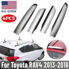 For RAV4 XLE SE LE 2013-2018 Silver Roof Rack Bar End Cover Replacement AT