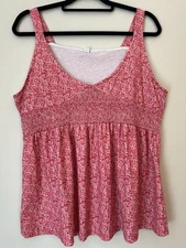 Pink Floral Top Size L….#p1