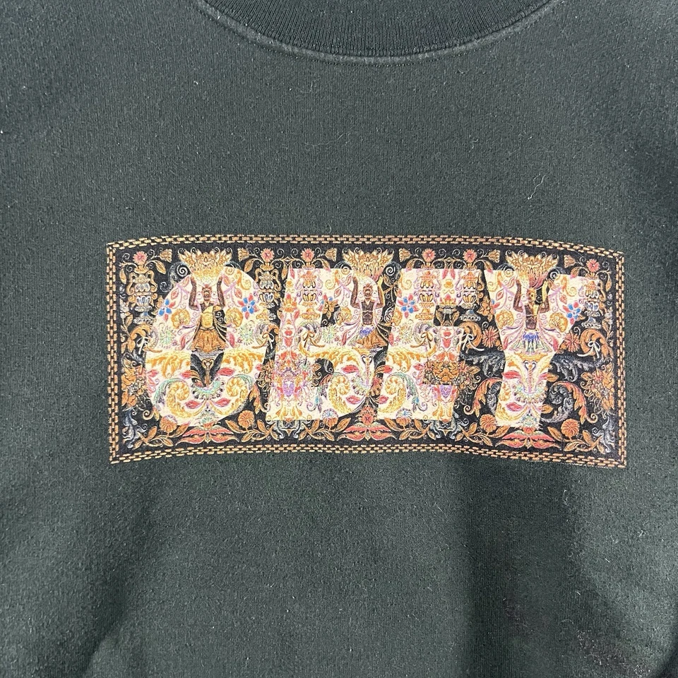 Vintage Obey Men's Graphic Box Logo Pullover Crewneck Sweatshirt Green (Medium) - Image 4 of 4