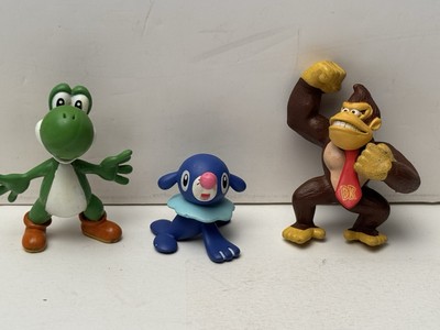 Nintendo Pokemon Popplio, Donkey Kong, Yoshi Action, Figures 2 1/2  Super Mario