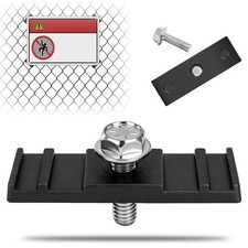  50-Pack Chain Link Fence Sign Bracket/Chain Mounting Black